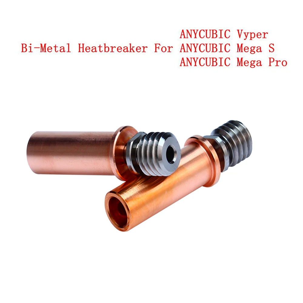 

Titanium Alloy Bi-Metal Heatbreaker Throat for ANYCUBIC Mega S ANYCUBIC Mega Pro ANYCUBIC Vyper 1.75mm Filament 3D Printer Parts