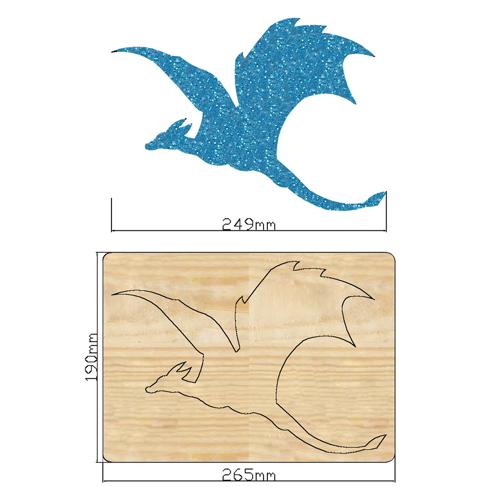 2022 dinosaur decoration Cutting Dies Wooden Knife Die Cut Cutters Suitable for Plus Die Cutting Machines on the Market