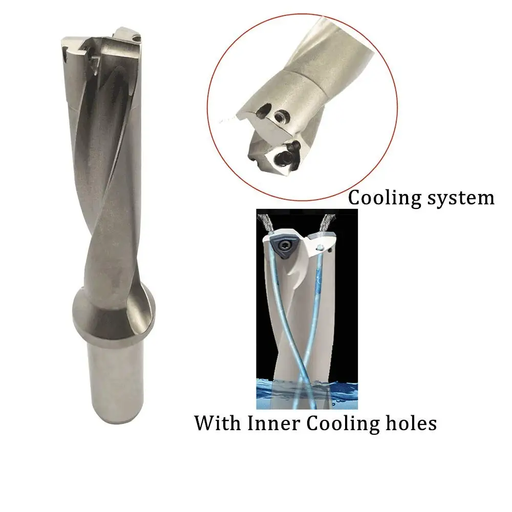 Wiertła serii WC wiertła Insert wiertła metalowe wiertła średnica 24.5mm/0.96in głębokość 4 "4D wiertła z 10 sztuk WCMT050308FN