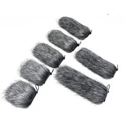 Pop Filter Dead Cat Outdoor Windproof Artifical Fur Windscreen For Mic Cover Microphone Wind Hair 6.5-30CM Blue Mantis Brand