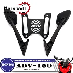 Motorcycle Rear Side Mirror Adapter Fixed Stent Holder Rearview Mirror Forward Bracket For HONDA ADV150 ADV 150 2019 2020 2021