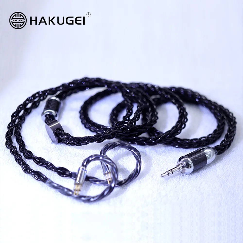 FENGRU HAKUGEI BLACK SPRITE 7NOCC 2Pin 0.78mm MMCX QDC HiFi Earphone Upgrade Cable for KXXS S8 SE215 AS16 BA15 Aria