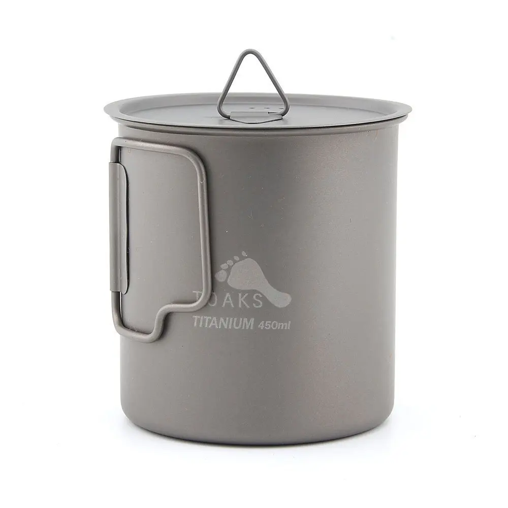 TOAKS Titanium Camping Pot and Cup(375ml, 450ml, 550ml, 650ml, 700ml, 750ml, 800ml, 900ml, 1100ml)