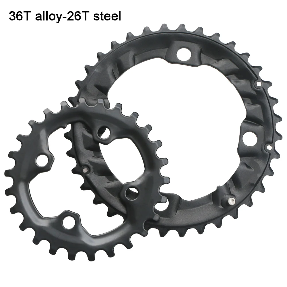 64BCD 104BCD MTB Bicycle Chainring Double Chainwheel 22T 24T 26T 28T 36T 38T Sprockets Mountain Bike Crankset Tooth plate Parts