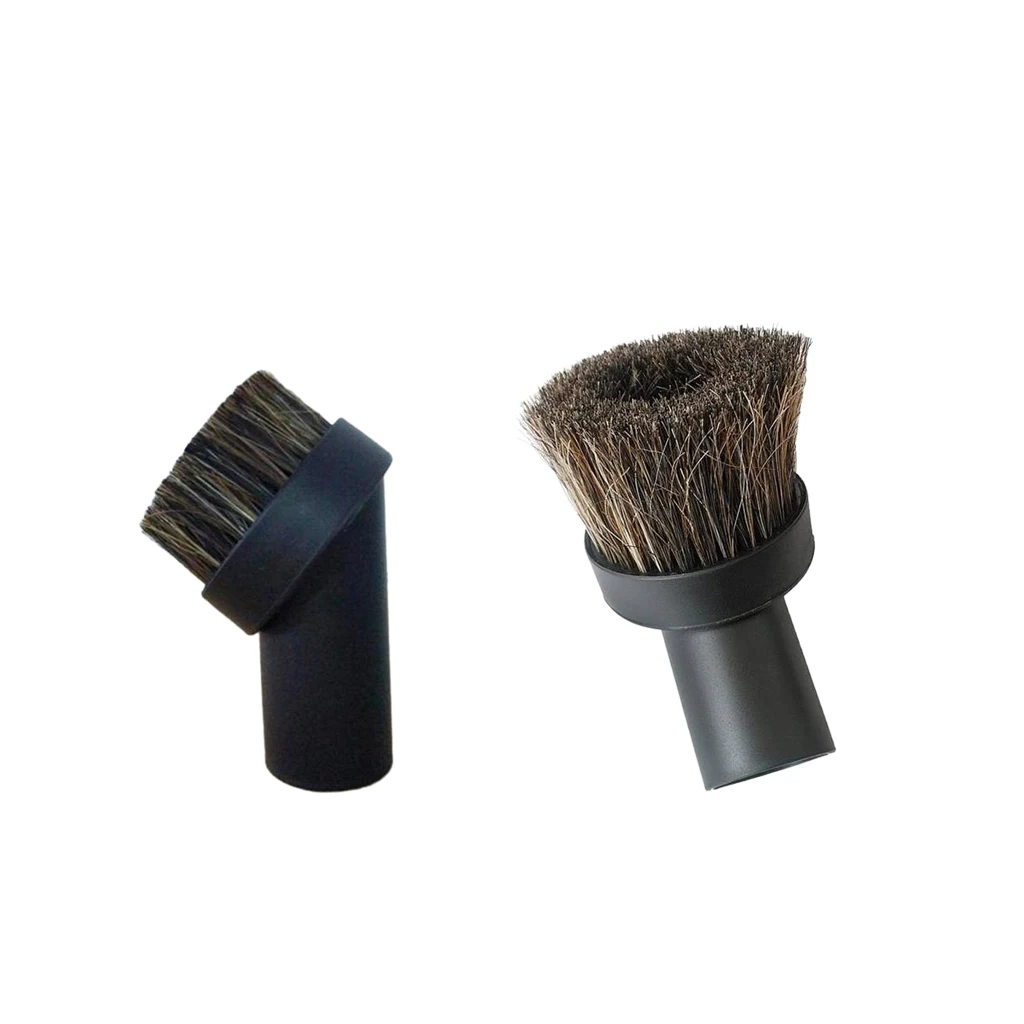 1-1/4\'\' 32mm Replacement Vacuum Cleaner Brush Round Dusting Brush Soft Horsehair Vacuum Attachment Brushes Head, Set of 2