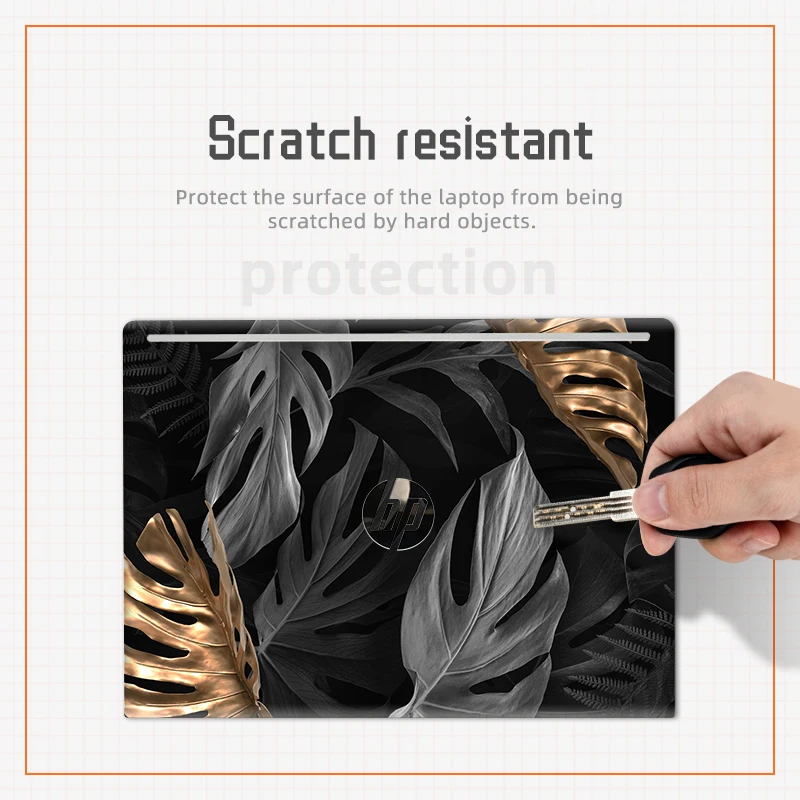 Marble Cover Laptop Sticker Skins Notebook Skin PVC Cover for HP Laptop Envy X360/Pavilion 14 15/14S dk/ 14s dq/15 da/HP 440 G6