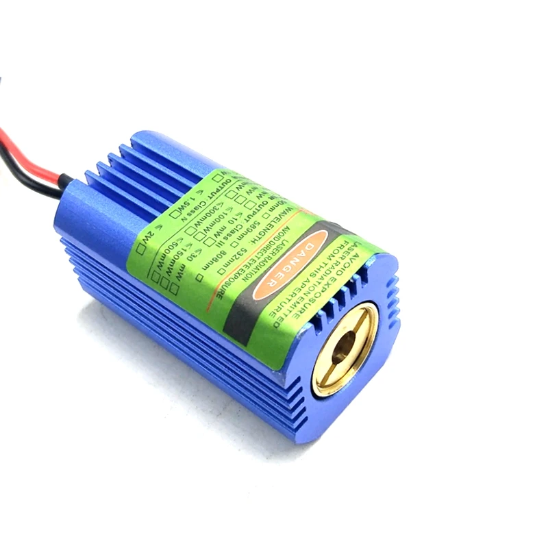 High Power 532nm 50mW Green Laser Diode Dot Module Spot Beam with Glass Lens 40mmx21mm