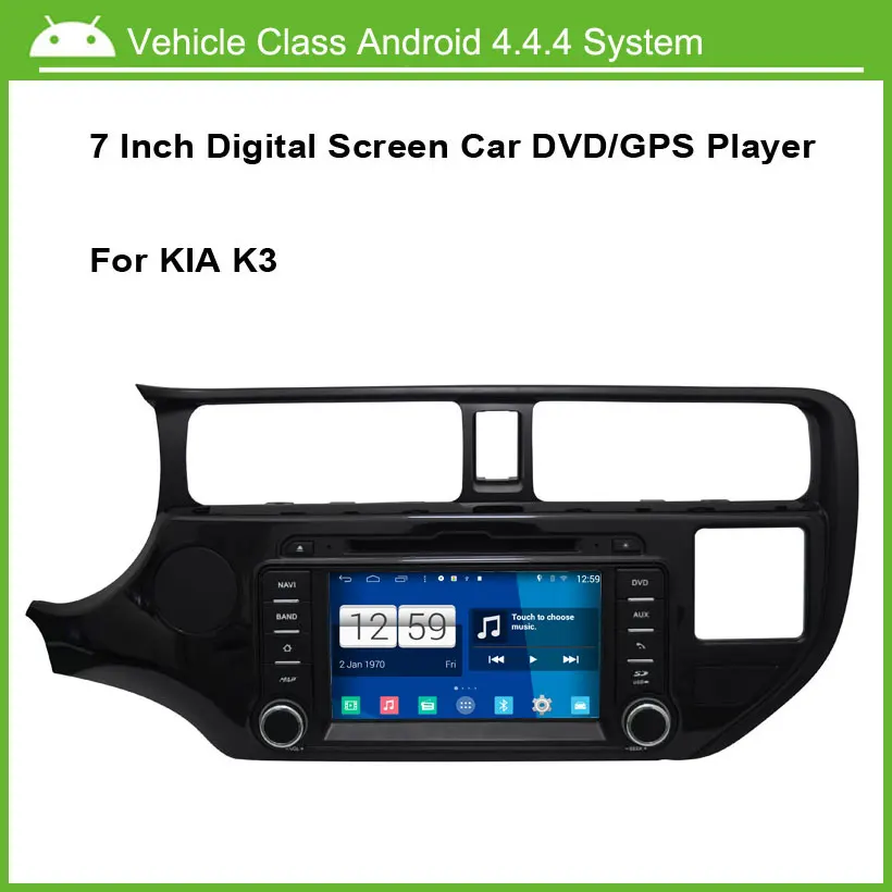 Android Car DVD Video Player for KIA K3 GPS Navigation Multi-touch Capacitive screen,1024*600 high resolution