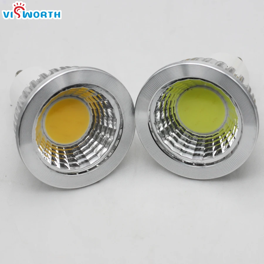 9W COB Led Lâmpada G5.3 Gu10 Base Spotlight AC/DC 12V ~ 24V AC 110V 220V 240V Corpo de alumínio Lâmpadas Led Branco Quente Luz Led