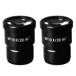 1 Pair 10X Widefield Scale Microscope Eyepiece Professional Stereo Microscope Eyepiece For Binocular Trinocular Microscopio Part