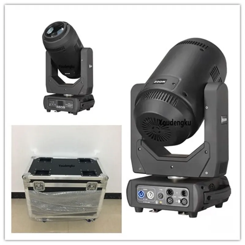 2pcs with flightcase led moving head rotating prism 350 watt led moving head beam spot zoo 3in1 moving head 17r beam light