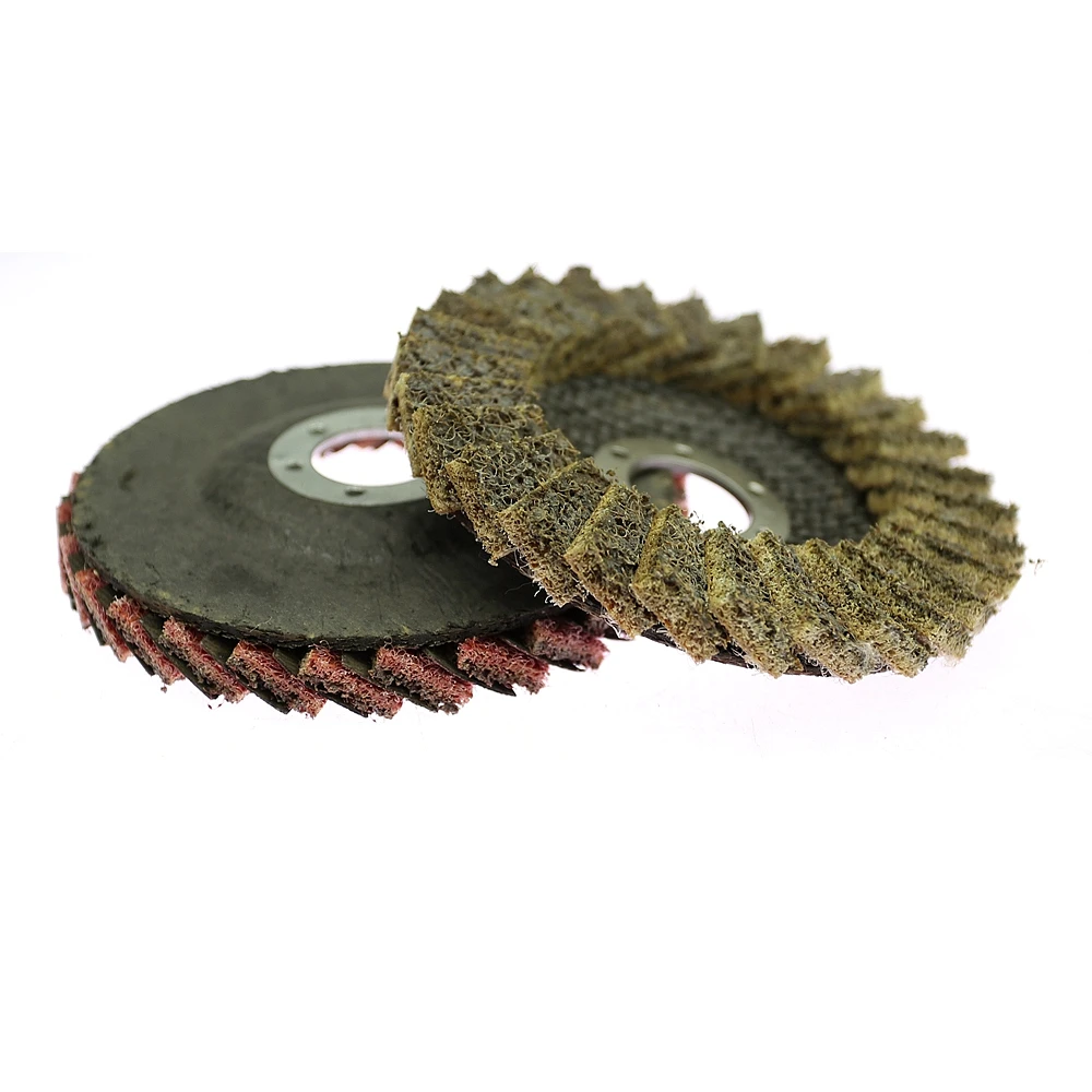 1 piece 4.5”/115*22mm Flap Grinding Disc Angle Grinder Non-woven Polishing Disc for Metal Aluminum