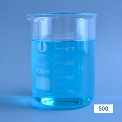 Becher di misurazione del laboratorio di vetro del laboratorio del bicchiere di vetro 1PC da 500ml