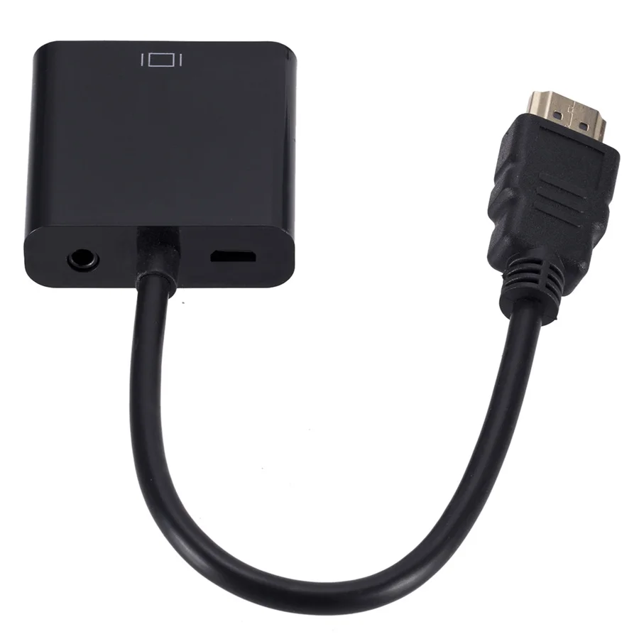 HDMI-vgaアダプターケーブル,オスからメスへのコンバーター,1080p,vga,pc,ラップトップ,TV用の3.5個のUSB出力