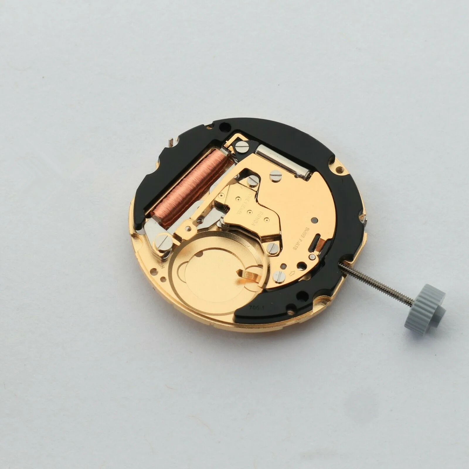 Replacement 23.3mm 5 Hands Quartz Watch Movement With Battery For Harley Ronda 706.1 Watch Accessories Repair Parts Date at 3