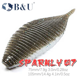 B&U BELLOWS GILL 75/105 Fishing Lure Soft Lure Shad Silicone Baits Swinbait Wobblers For Pike And Bass Artificial leurre souple