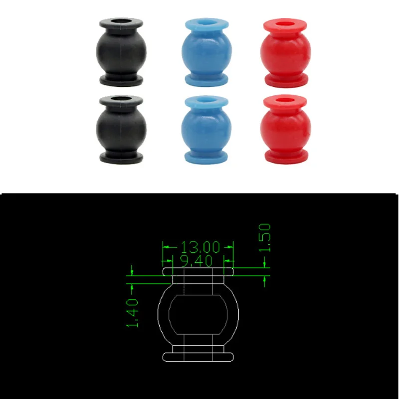 10pcs/lot Anti Vibration Rubber Damper Balls For F4 F7 Flight Controller Soft Mount Silicone Silencer Shock Absorption Balls