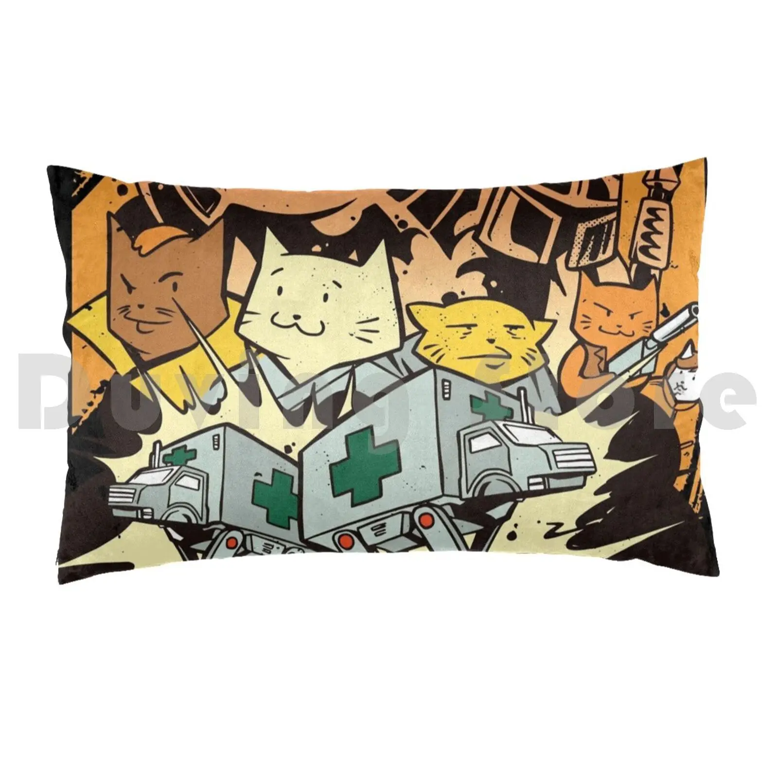 Cat Wars Revenge The Vet Strikes Back Pillow Case Printed 35x50 Cat Space Cats Cute Kitten Star Animal War