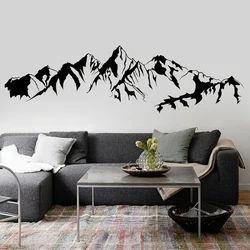 Mountain Landscape Vinyl Wall Stickers Mountain range tribes Living Room Bedroom Wall Art Decal Waterproof Wall Decor Mural Z360
