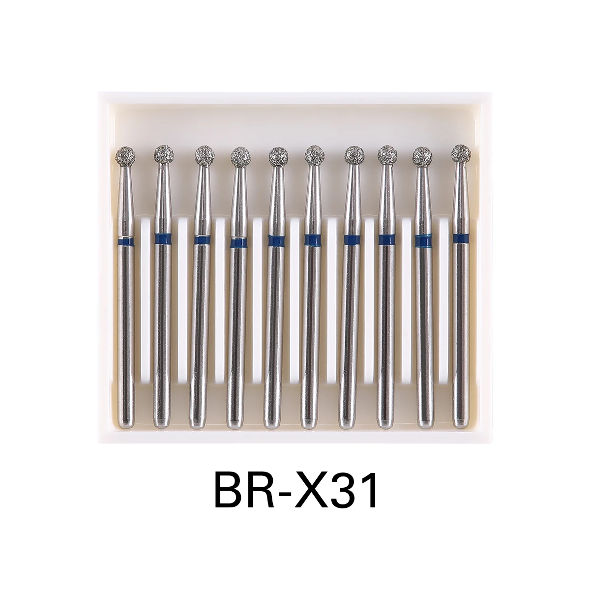 10 Boxen AZDENT Dental-Diamantbohrer, kugelförmige Edelstahlbohrer, 450000 U/min für FG 1,6 mm Hochgeschwindigkeits-Handstück, Zahnmedizin-Werkzeug – Detail 5