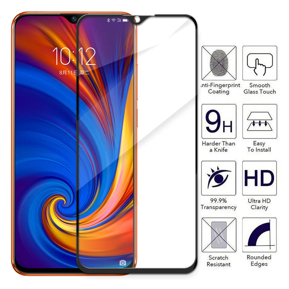 2Pcs Volle Abdeckung Gehärtetem Glas Für Lenovo Z5S Explosion-proof Schützende Glas Vorne Film Für Lenovo Z5 Pro screen Protector 9H
