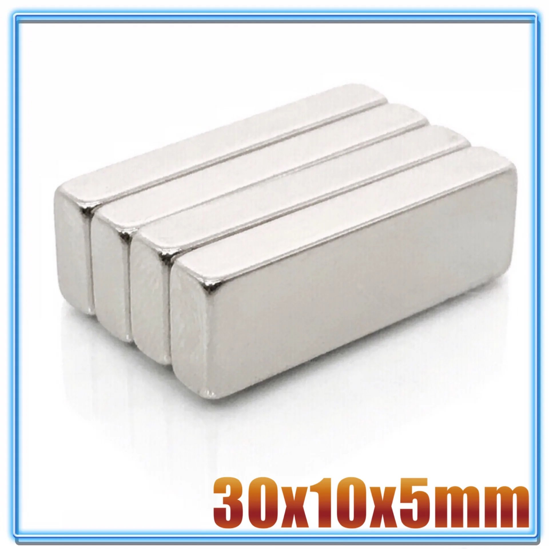 

2/5/10/20/50Pcs 30x10x5 Neodymium Magnet 30mm x 10mm x 5mm N35 NdFeB Block Super Powerful Strong Permanent Magnetic imanes