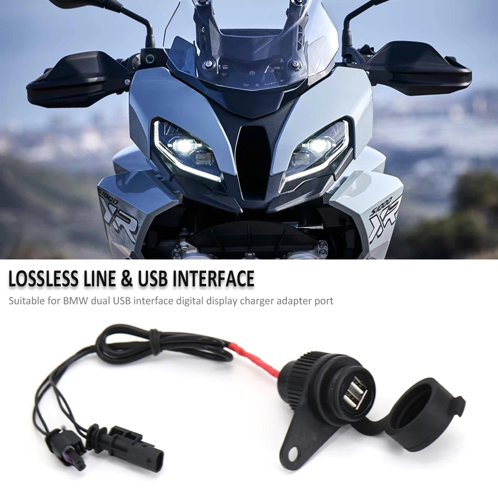 

NEW Motorcycle Parts USB Double Socket For BMW R1200GS LC adventure F900 XR K1600GT GTL S1000XR R nineT R9T K 1300 GT / S