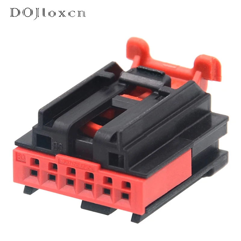 1/5/10/20/Sets 6 Pin AMP Automobile Female Connector 2035363-4 Plastic Shell With Card Socket Connector Plug For Volkswagen