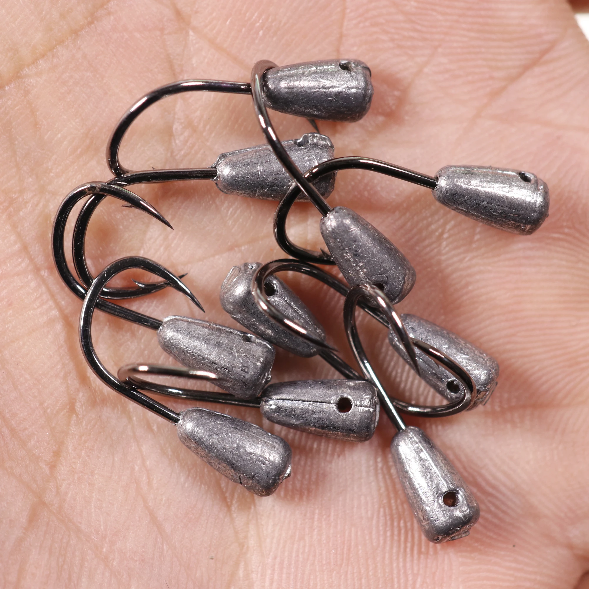 10PCS Winter Ice Fishing Lure Fishing Hook Jig Head Bait Jigging Carp Fishing Tackle Accessories Fly Fishing Hooks