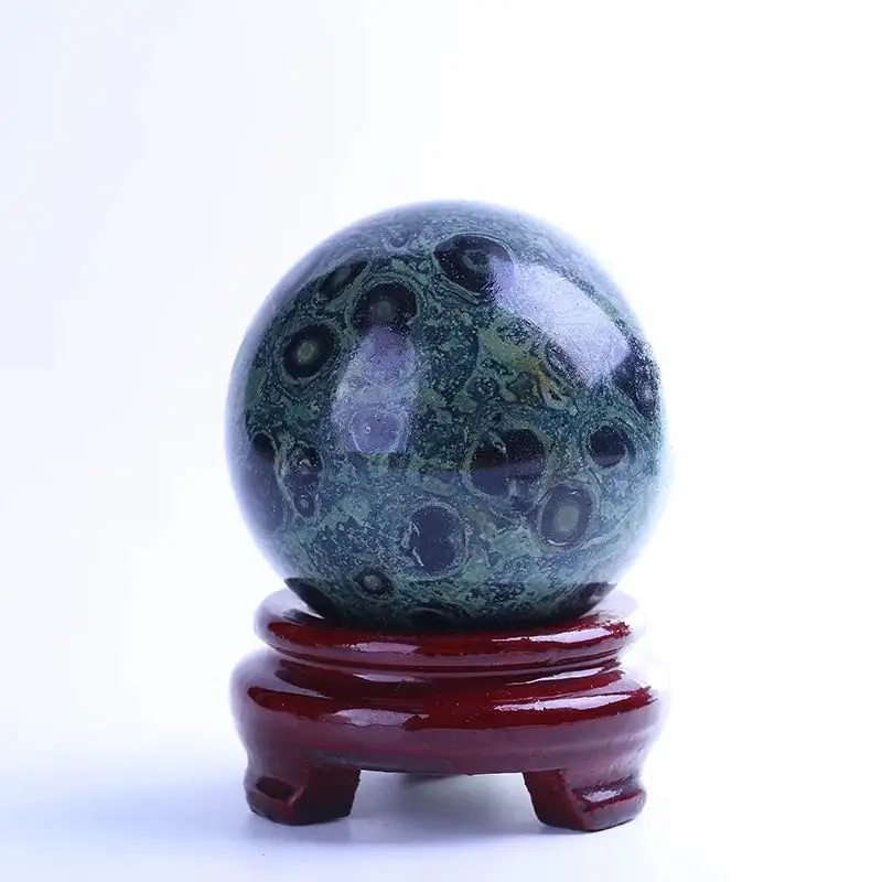 MOKAGY Natural Green Malachite Gemstone Crystal Stones Sphere Balls 50mm-100mm 1pc