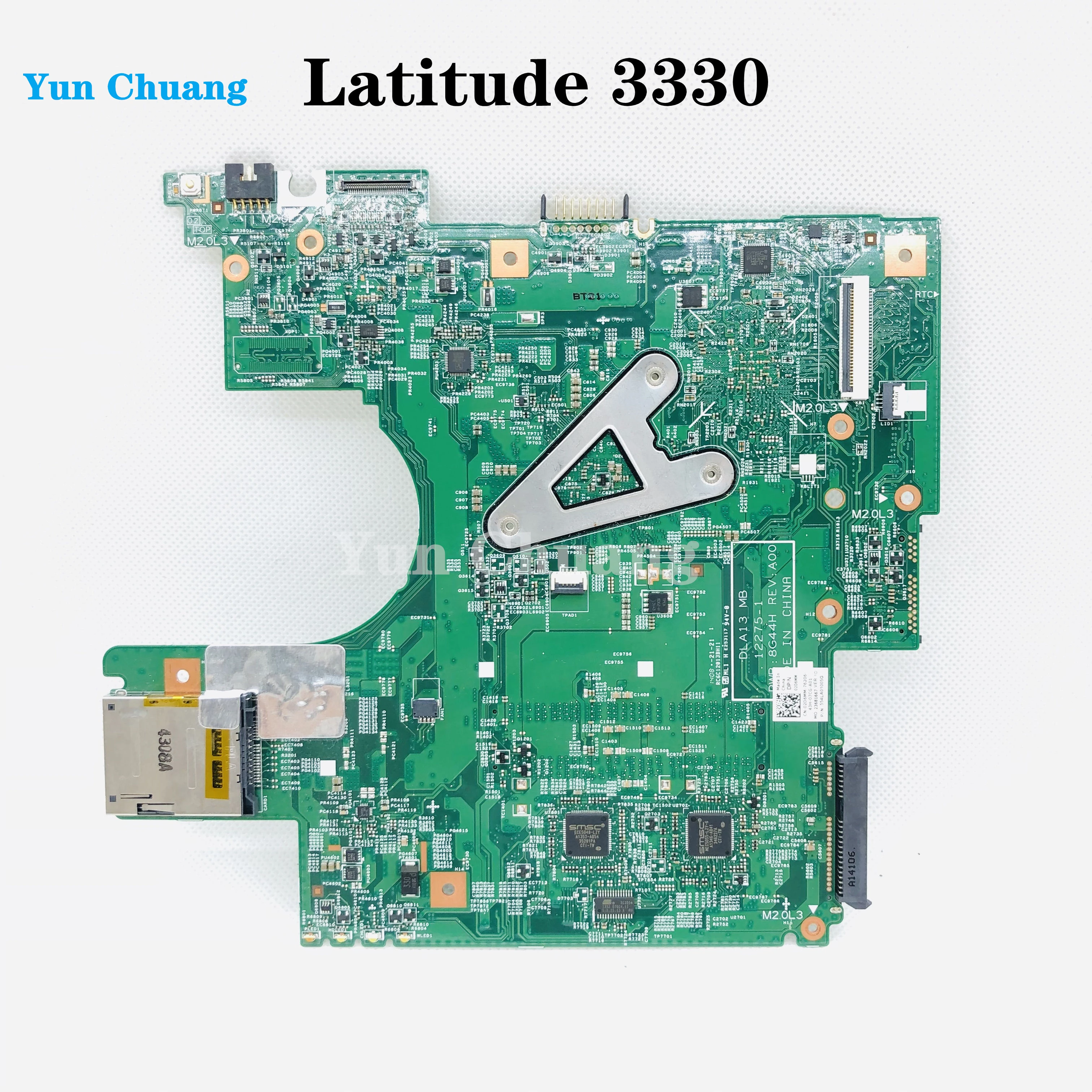 EOENKK-델 Latitude 3330 노트북 마더 보드, CPU 100%, 0FC2X0 02D6MM fc2x2 2D6MM 테스트 완료, 작업