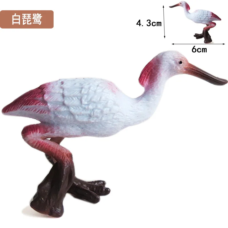 Home Decor Beeldjes Miniaturen Pvc Plastic Gesimuleerde Rubber Vliegende Vogel Zwaan Gans Eagle Papegaai Pauw Uil Model Speelgoed