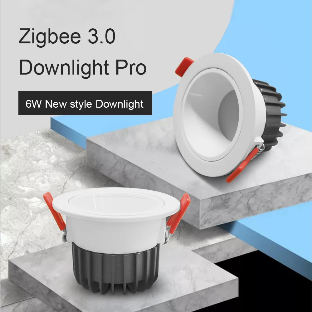 GLEDOPTO Zigbee 3,0 Smart RGBCCT Downlight Pro 6W Wasserdichte Rate IP54 Für Wohnzimmer Küche Flur Badezimmer Esszimmer