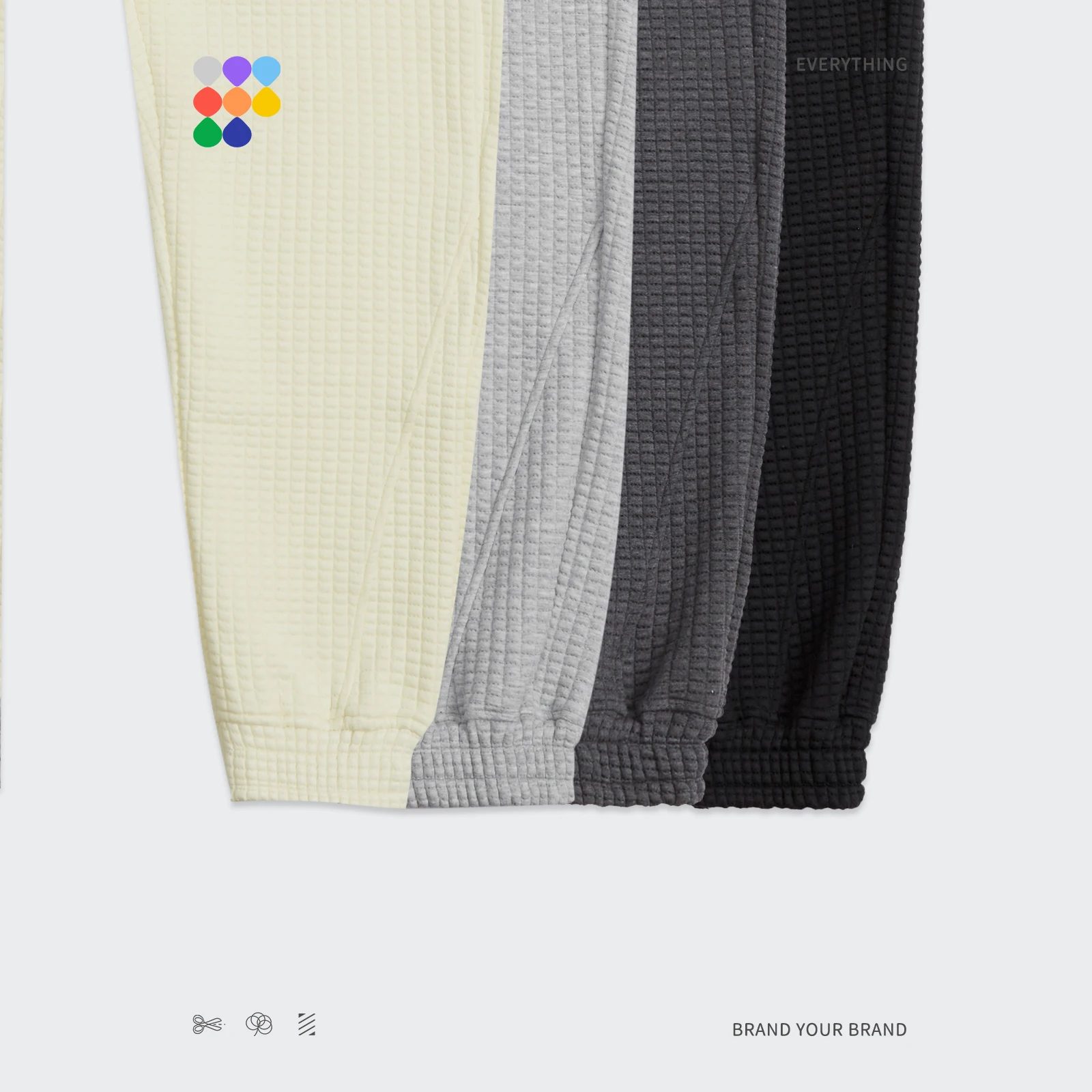 อัตราเงินเฟ้อฤดูหนาวหนาสบายๆกางเกงคู่แฟชั่นวาฟเฟิลถักกางเกงผู้ชายธรรมดา Joggers กางเกงกางเกงผู้หญิง