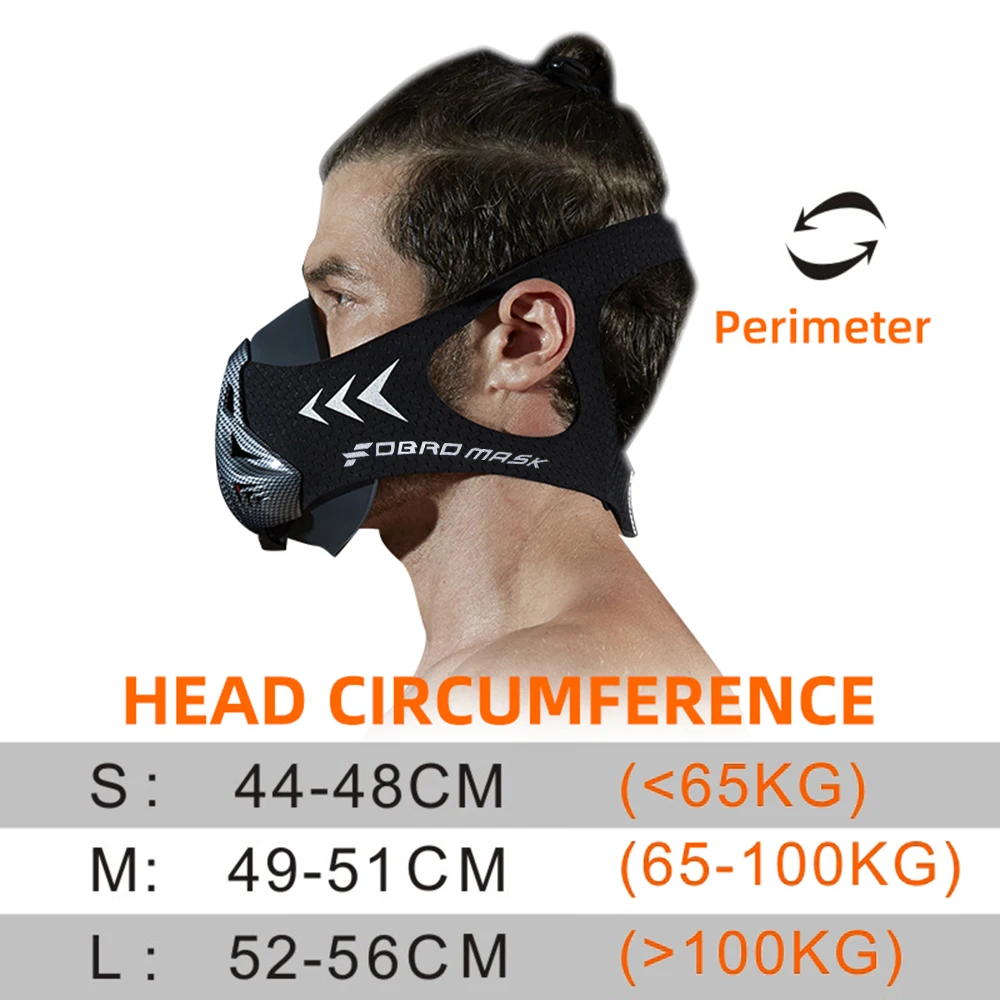 FDBRO MMA Cardio Workout 3.0 Running Resistance Elevation Endurance Mask for Fitness High Altitude Training Sports Mask