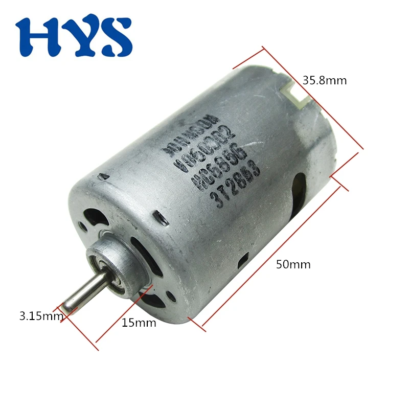 RS 545 High Speed Mini Motor Electric DC 6V 9V 12V 18V 16800rpm 25000rpm PWM Reversed Ball Bearing Motors 12 V Volt Engine Drill