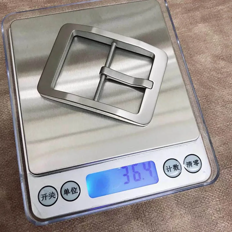 Casual Style 100% Titanium Pin Belt Buckle Fit 3.8 Mm Belt Strap