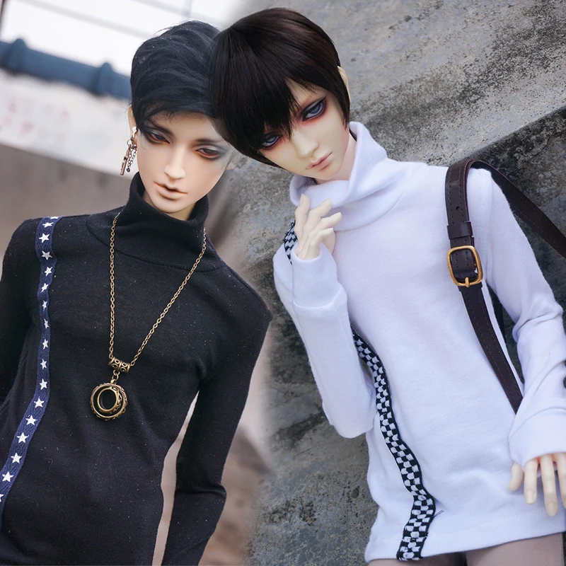 

Детская игрушка D03-P435 BJD DD SD MSD 1/6 1/4 1/3 кукольная одежда с высоким воротом Футболка 1 шт.