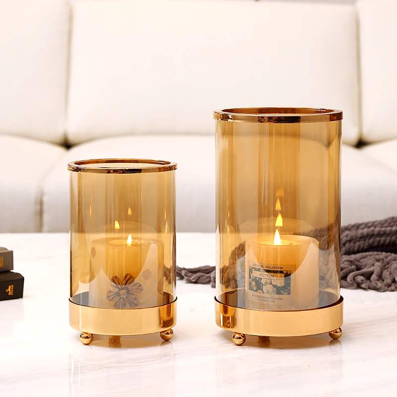 Nordic Style Light Luxury Candle Holder Elegant Simple Christmas Decor Table Decoracion Hogar Moderno Candle Holders BG50CH