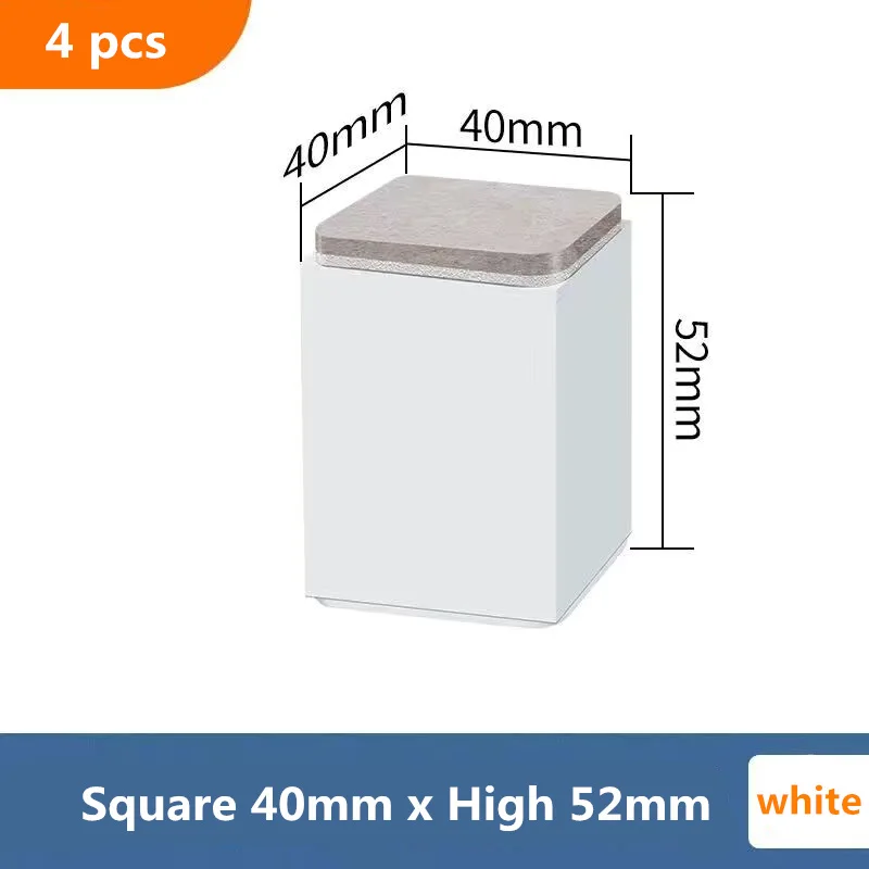 4 Stks/set Van Tafel Verhooging Voet Pads Ronde Slijtvaste Meubels Vloer Bescherming Matten Salontafel Bank Non-slip Been Matten