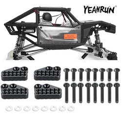 YEAHRUN 4Pcs CNC alluminio ammortizzatore torri di montaggio per Axial SCX10-AXI03004 Capra 1/10 RC Crawler Car Upgrade Parts