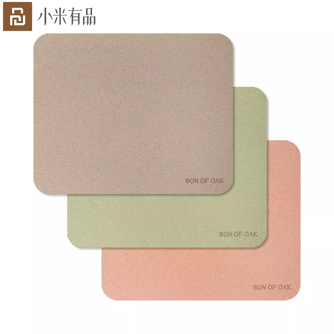 Xiaomi Youpin Son Of Oak Cork Portable Mouse Pad Lightweight Mat Refreshing Waterproof Skin-friendly Smooth Surface Stain Proof