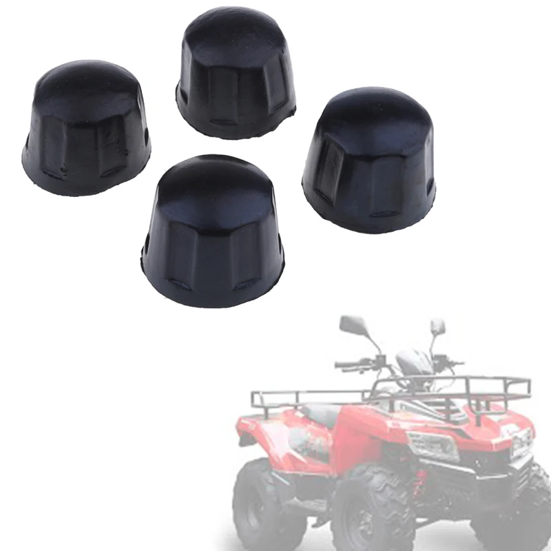 4Pcs Rubber ATV Dust Cover Nuts for 50cc 70cc 110cc 125cc Quad Bike Go Kart ATV Accessories Dust Protector