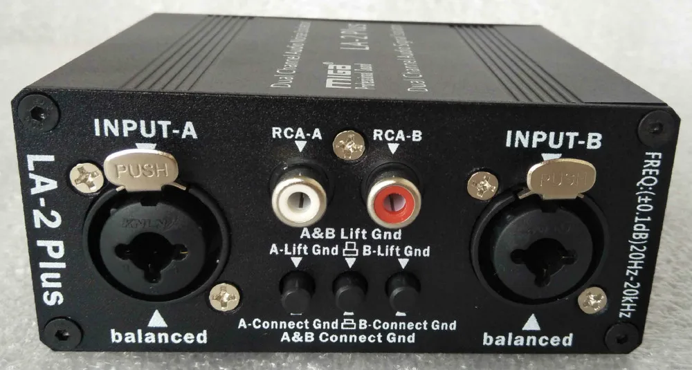 LA-2PLUS Menghilangkan Mikrofon Suara Konferensi Audio Komputer Isolator Sinyal Audio Hum
