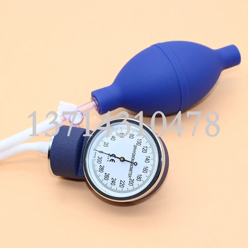 1000ml Pressure Infusion Bag,Reusable TPU And Pressure Gauge,Blue Inflatable Ball of Silicone Special For First Aid Rescue Set