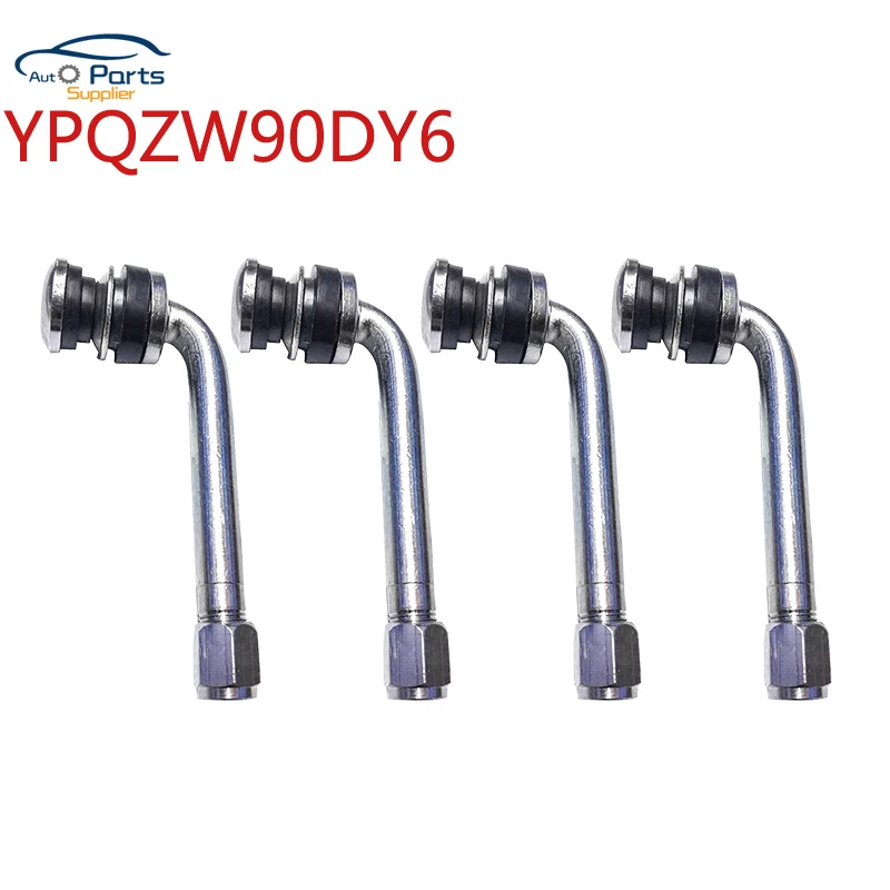 4Pcs/Lot YPQZW90DY6 2.5 Chrome Tire Valve Stems 90 degree angled size XL,Universal Various Models