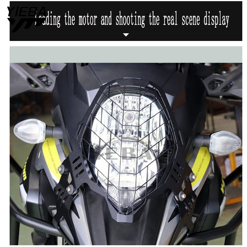 Motorrad Scheinwerfer Schutz Grill Protector FÜR SUZUKI V-STROM 1000 DL1000 2017 2018 2019 2020 2021 VSTROM 1000 DL 1000 teile