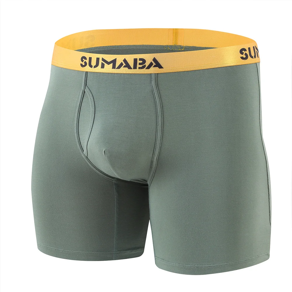 Boxer en bambou pour hommes, sous-vêtements en bambou, grandes et grandes jambes, slips pour hommes, Pack M L XL XXL 3XL