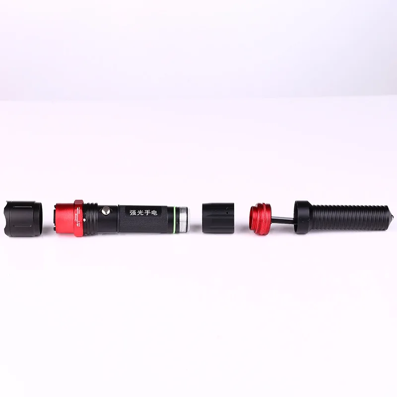 LED Light Charging Flashlight, Outdoor Lighting, Night Camping Equipment, Knives, Rotating Focus