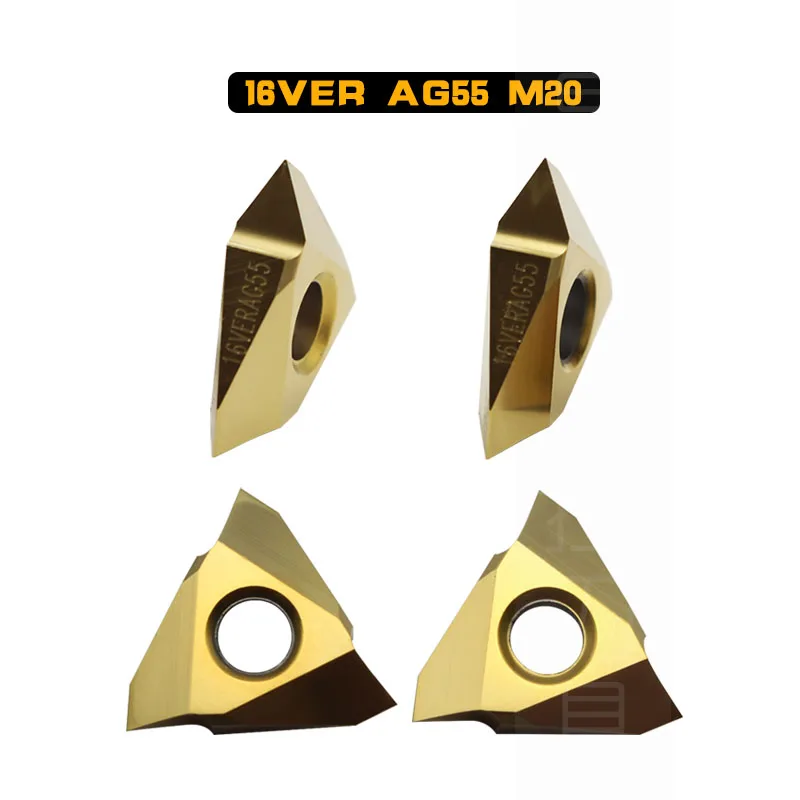 16VER AG55 AG60 M20 16VERAG60 TP04 Thread Caribde Inserts And Tool Holder SER1616H16 SER2020K16 SER2525M16-V
